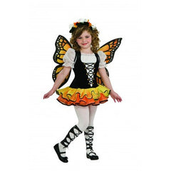 Disfraz de mariposa monarca para niña