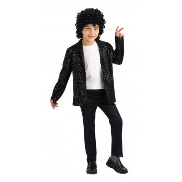 Boys Michael Jackson Deluxe Sequin Billie Jean Jacket - HalloweenCostumes4U.com - Kids Costumes