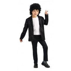 Veste en jean Billie à sequins Michael Jackson Deluxe pour garçon
