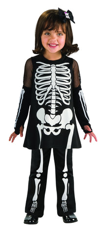 Toddlers Skeleton Girl Costume - Rubies Costumes & Accessories - HalloweenCostumes4U.com - Kids Costumes