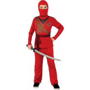 Boys Red Ninja Costume - HalloweenCostumes4U.com - Kids Costumes