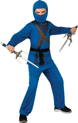 Boys Blue Ninja Costume