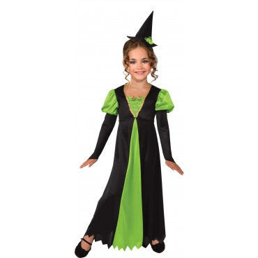 Girls Green Witch Costume - Rubies Costumes & Accessories - HalloweenCostumes4U.com - Kids Costumes
