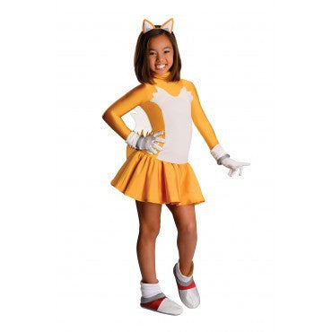 Girls Sonic the Hedgehog Tails Costume - Rubies Costumes & Accessories - HalloweenCostumes4U.com - Kids Costumes