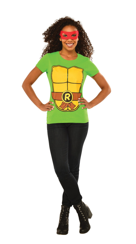 Womens Ninja Turtles Raphael T-Shirt - HalloweenCostumes4U.com - Adult Costumes