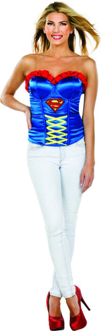 Womens Supergirl Corset - Rubies Costumes & Accessories - HalloweenCostumes4U.com - Adult Costumes