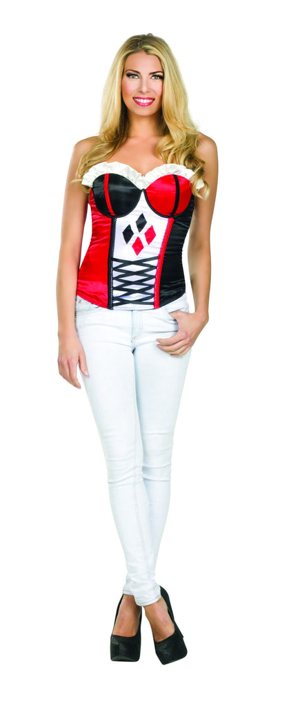 Womens Batman Harley Quinn Corset - Rubies Costumes & Accessories - HalloweenCostumes4U.com - Adult Costumes
