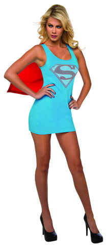 Womens Supergirl Tank Dress - Rubies Costumes & Accessories - HalloweenCostumes4U.com - Adult Costumes