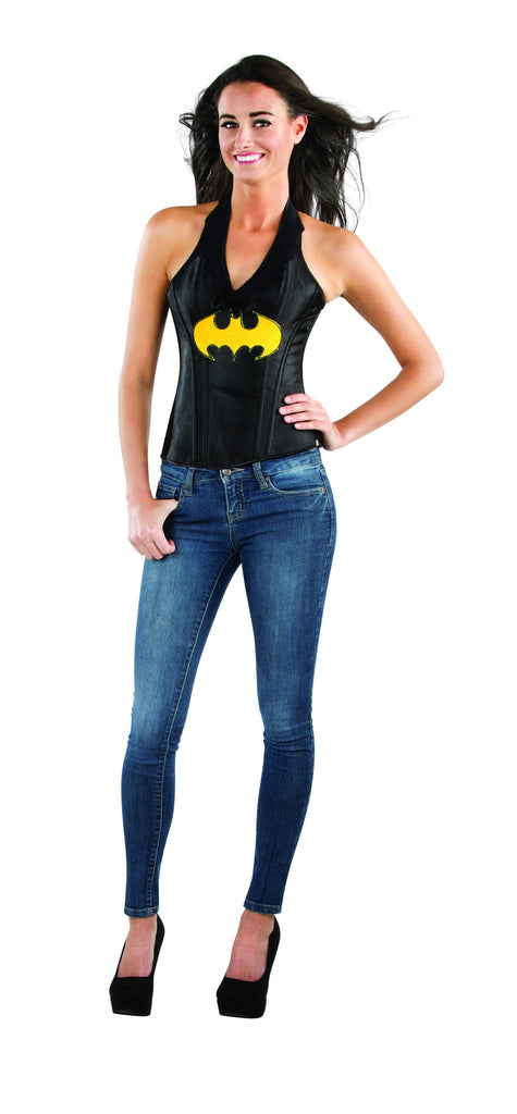 Womens Batman Batgirl Faux Leather Corset - Rubies Costumes & Accessories - HalloweenCostumes4U.com - Adult Costumes