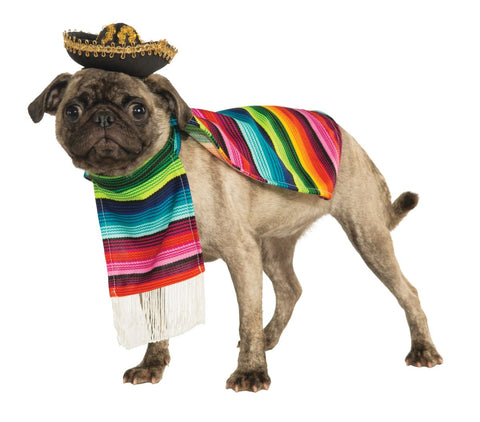 Pets Mexican Serape Poncho Costume