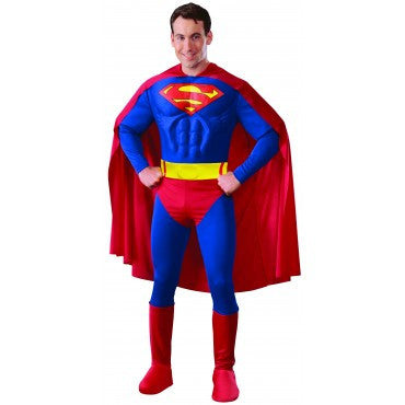 Mens Deluxe Superman Costume - Rubies Costumes & Accessories - HalloweenCostumes4U.com - Adult Costumes