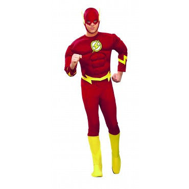 Mens Deluxe The Flash Muscle Chest Costume - Rubies Costumes & Accessories - HalloweenCostumes4U.com - Adult Costumes