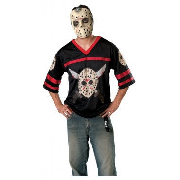 Mens/Teens Friday the 13th Jason Voorhees Jersey and Mask - Rubies Costumes & Accessories - HalloweenCostumes4U.com - Adult Costumes