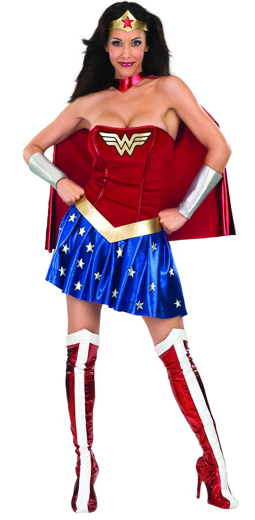 Womens/Teens Deluxe Wonder Woman Costume - Rubies Costumes & Accessories - HalloweenCostumes4U.com - Adult Costumes