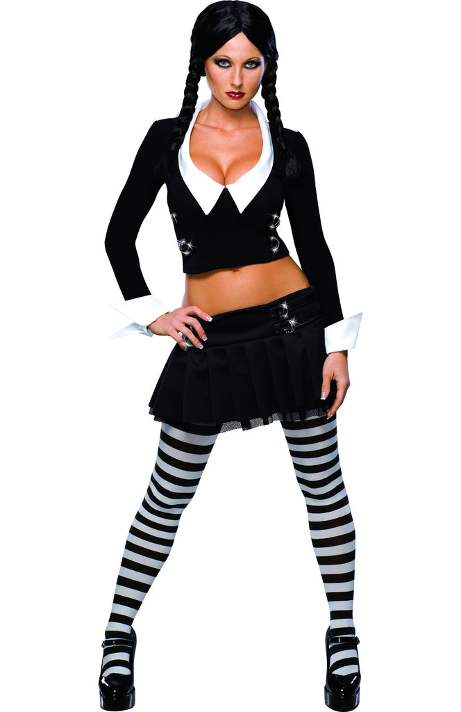 Womens/Teens Addams Family Wednesday Addams Costume - Rubies Costumes & Accessories - HalloweenCostumes4U.com - Adult Costumes