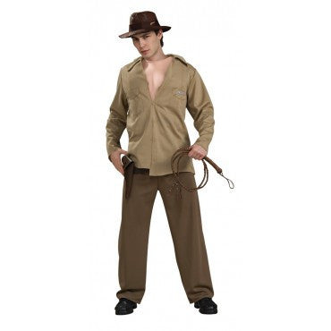 Mens Deluxe Indiana Jones Muscle Chest Costume - Rubies Costumes & Accessories - HalloweenCostumes4U.com - Adult Costumes