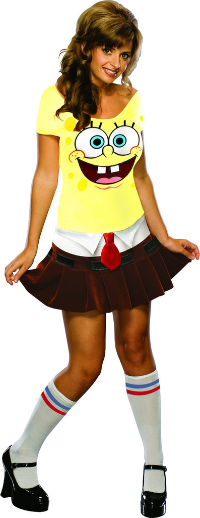 Womens/Teens Spongebob Costume - Halloween Costumes 4U - Adult Costumes