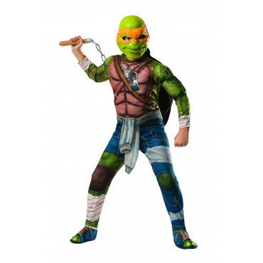 Boys Ninja Turtles Deluxe Michelangelo Costume - Rubies Costumes & Accessories - HalloweenCostumes4U.com - Kids Costumes