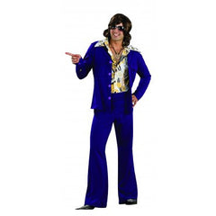 Mens Purple Retro Leisure Suit Costume