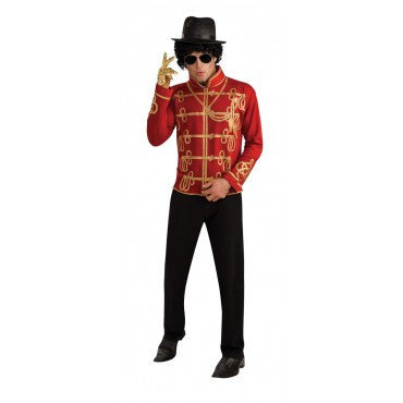 Mens Michael Jackson Red Military Jacket - HalloweenCostumes4U.com - Adult Costumes