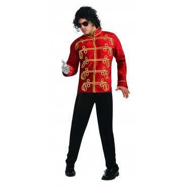 Mens Michael Jackson Deluxe Red Military Jacket - HalloweenCostumes4U.com - Adult Costumes