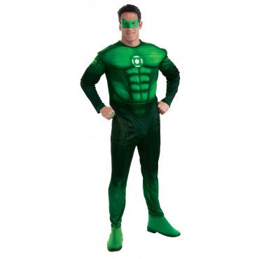 Mens Green Lantern Deluxe Hal Jordan Costume - Rubies Costumes & Accessories - HalloweenCostumes4U.com - Adult Costumes