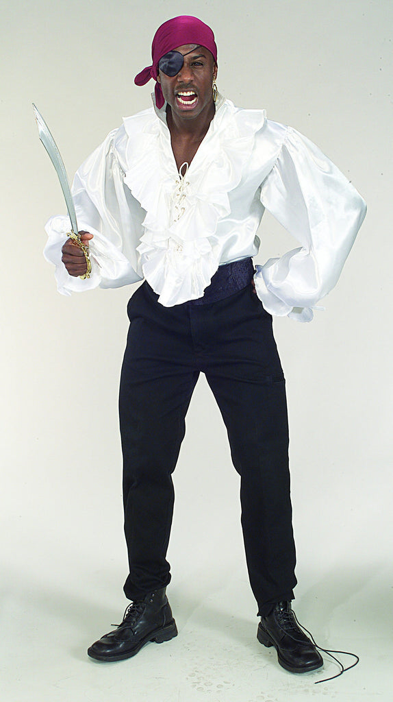 White Mens Pirate Shirt - Rubies Costumes & Accessories - HalloweenCostumes4U.com - Adult Costumes