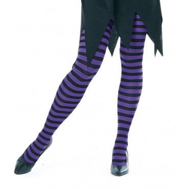 Purple and Black Striped Tights - Rubies Costumes & Accessories - HalloweenCostumes4U.com - Accessories