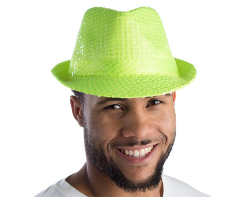 Sequined Fedora - Various Colors - HalloweenCostumes4U.com - Costume Props & Accessories