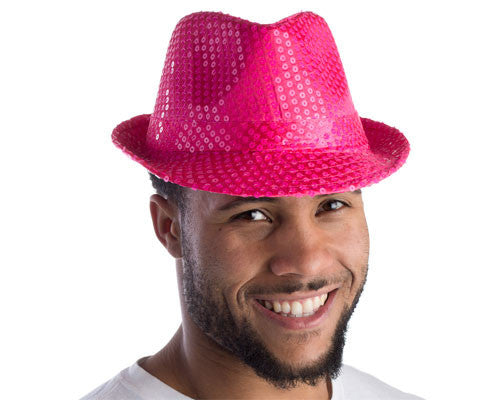 Sequined Fedora - Various Colors - HalloweenCostumes4U.com - Costume Props & Accessories