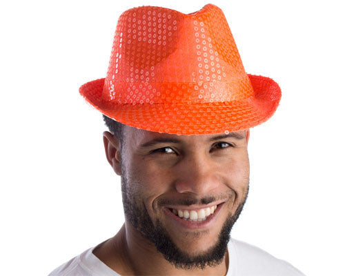 Sequined Fedora - Various Colors - HalloweenCostumes4U.com - Costume Props & Accessories