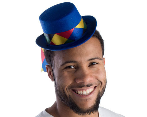 Royal Blue Mini Top Hat - Dress Up America Costumes & Accessories - HalloweenCostumes4U.com - Accessories