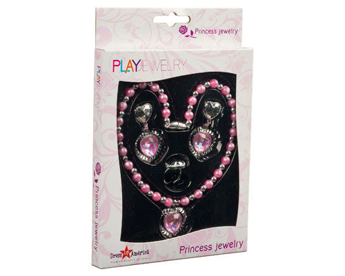 Pink Princess Jewelry Set - HalloweenCostumes4U.com - Costume Props & Accessories