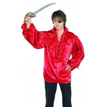 Red Mens Pirate Shirt - Rubies Costumes & Accessories - HalloweenCostumes4U.com - Adult Costumes