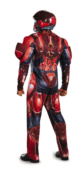 Mens Halo Deluxe Red Spartan Costume - HalloweenCostumes4U.com - Adult Costumes