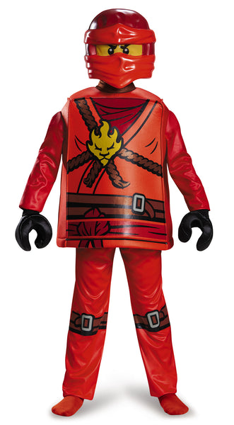 Boys Lego Ninjago Deluxe Kai Costume - HalloweenCostumes4U.com - Kids Costumes