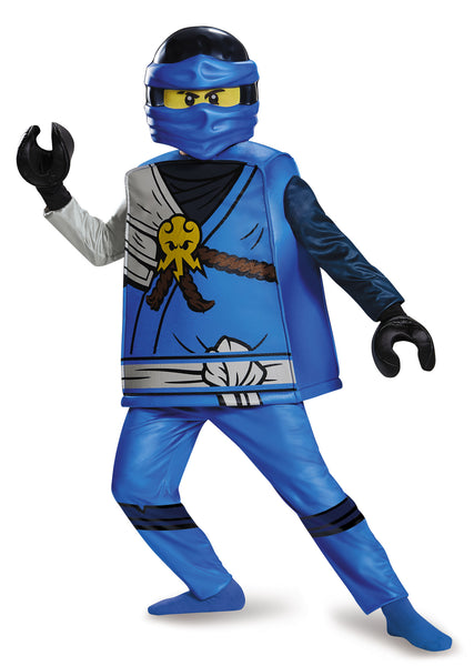 Boys Lego Ninjago Deluxe Jay Costume - Disguise Costumes & Accessories - HalloweenCostumes4U.com - Kids Costumes