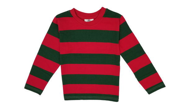 Infants/Toddlers/Kids Red & Green Nightmare on the Street Striped T-Shirt Costume