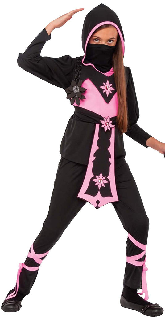 Girls Pink Crystal Ninja Costume