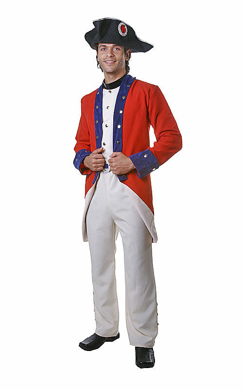 Mens Colonial Soldier Costume - Dress Up America Costumes & Accessories - HalloweenCostumes4U.com - Adult Costumes