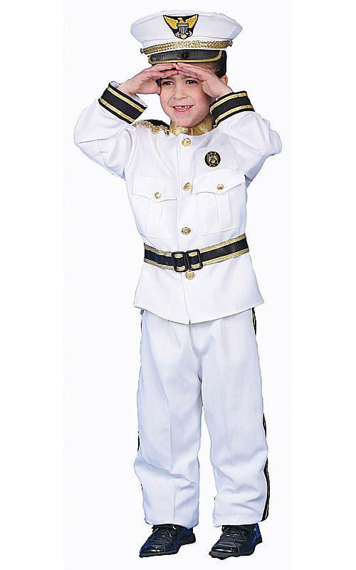 Kids Deluxe Naval Admiral Costume - HalloweenCostumes4U.com - Kids Costumes