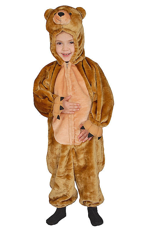 Dress Up America Cuddly Little Bear Costume Set (Size 6, Brown)