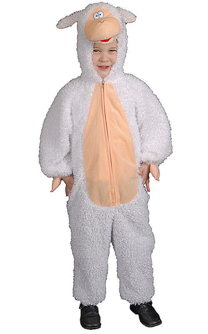 Kids Plush Lamb Costume - Dress Up America Costumes & Accessories - HalloweenCostumes4U.com - Kids Costumes