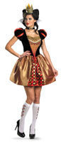 Deluxe Alice in Wonderland Red Queen Halloween Costume - Disguise Costumes & Accessories - HalloweenCostumes4U.com - Adult Costumes