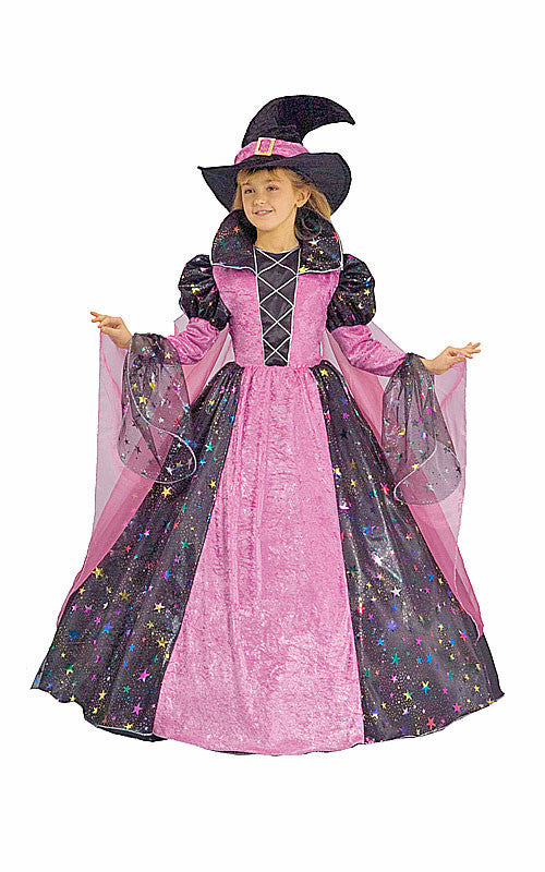 Girls Deluxe Witch Costume - Dress Up America Costumes & Accessories - HalloweenCostumes4U.com - Kids Costumes