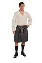 Kilt & Shirt - Black/Gray - XL - Rubies Costumes & Accessories - HalloweenCostumes4U.com - Adult Costumes