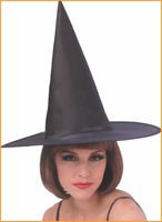 Chapeau de sorcière en satin