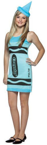 Teens Sky Blue Crayola Crayon Tank Dress - Imposta Costumes & Accessories - HalloweenCostumes4U.com - Adult Costumes