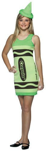 Teens Screamin' Green Crayola Crayon Tank Dress - Imposta Costumes & Accessories - HalloweenCostumes4U.com - Adult Costumes