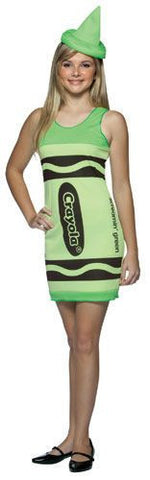 Teens Screamin' Green Crayola Crayon Tank Dress - Imposta Costumes & Accessories - HalloweenCostumes4U.com - Adult Costumes